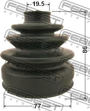 Febest 0317-035 - Пыльник, приводной вал www.autospares.lv