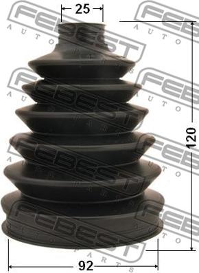 Febest 0317P-057 - Bellow, drive shaft www.autospares.lv