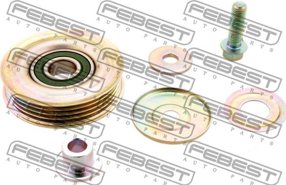 Febest 0387-CRV - Pulley, v-ribbed belt www.autospares.lv