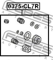 Febest 0375-CL7R - Remkomplekts, Bremžu suports www.autospares.lv