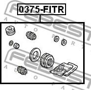 Febest 0375-FITR - Repair Kit, brake caliper www.autospares.lv