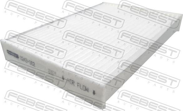 Febest 0243-002 - Filtrs, Salona telpas gaiss www.autospares.lv