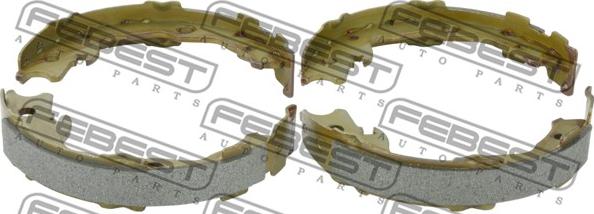 Febest 0202-T31R - Brake Shoe Set, parking brake www.autospares.lv