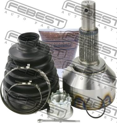 Febest 0210-R52VQ35 - Šarnīru komplekts, Piedziņas vārpsta www.autospares.lv