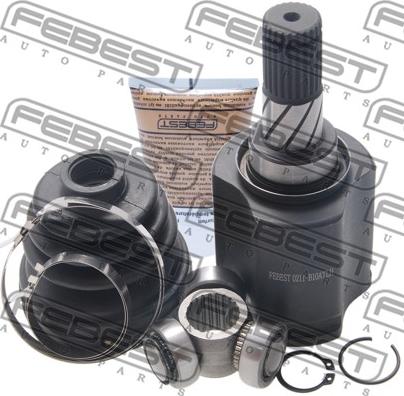 Febest 0211-B10ATLH - Šarnīru komplekts, Piedziņas vārpsta www.autospares.lv