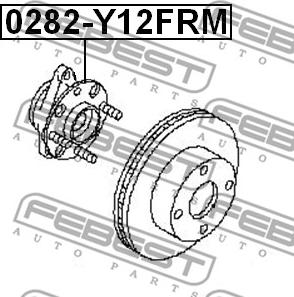 Febest 0282-Y12FRM - Wheel Hub www.autospares.lv