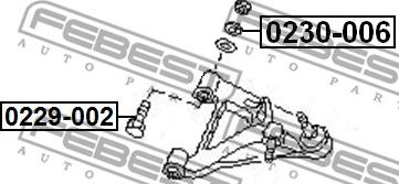 Febest 0230-006 - Regulēšanas starplika, Tilta sija www.autospares.lv