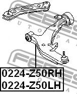 Febest 0224-Z50RH - Track Control Arm www.autospares.lv