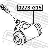 Febest 0278-G15 - Riteņa bremžu cilindrs www.autospares.lv