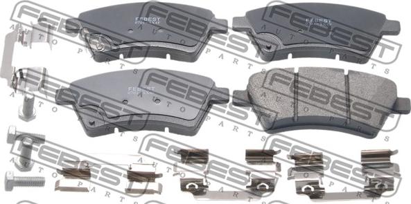 Febest 0701-SX4F - Bremžu uzliku kompl., Disku bremzes www.autospares.lv