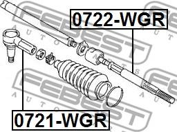 Febest 0721-WGR - Stūres šķērsstiepņa uzgalis www.autospares.lv