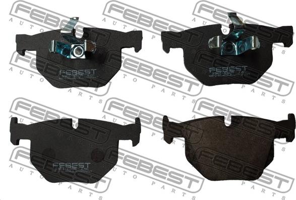 Febest 1901-E60R - Bremžu uzliku kompl., Disku bremzes www.autospares.lv