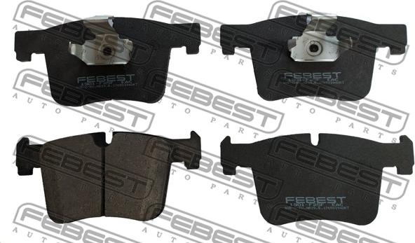 Febest 1901-F25F - Bremžu uzliku kompl., Disku bremzes www.autospares.lv