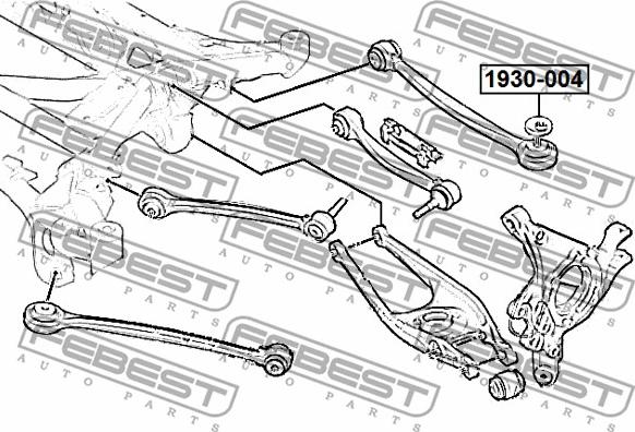 Febest 1930-004 - Regulēšanas starplika, Tilta sija www.autospares.lv