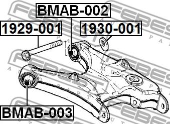 Febest BMAB-002 - Piekare, Šķērssvira www.autospares.lv