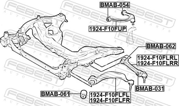 Febest BMAB-061 - Piekare, Šķērssvira www.autospares.lv