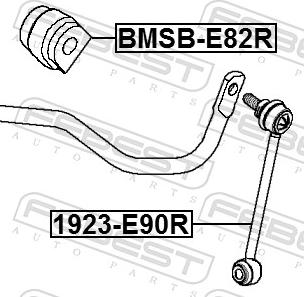 Febest 1923-E90R - Stiepnis / Atsaite, Stabilizators www.autospares.lv