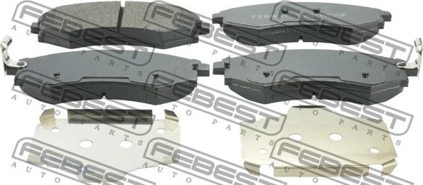 Febest 1401-REXIF - Brake Pad Set, disc brake www.autospares.lv