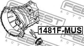 Febest 1481F-MUS - Izspiedējdakša, Sajūgs autospares.lv