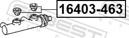 Febest 16403-463 - Vāciņš, Bremžu šķidruma tvertne www.autospares.lv