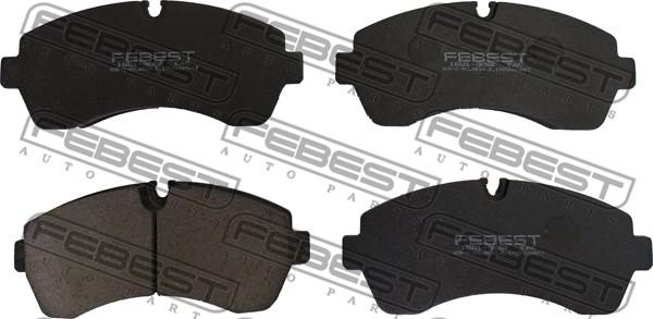 Febest 1601-906F - Bremžu uzliku kompl., Disku bremzes www.autospares.lv