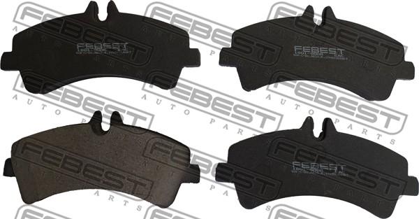 Febest 1601-900R - Bremžu uzliku kompl., Disku bremzes www.autospares.lv