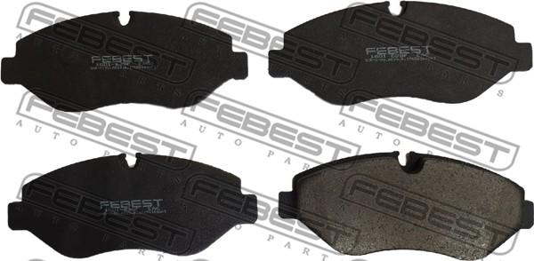 Febest 1601-639F - Bremžu uzliku kompl., Disku bremzes www.autospares.lv