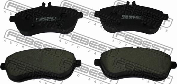 Febest 1601-204F - Bremžu uzliku kompl., Disku bremzes www.autospares.lv