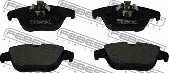 Febest 1601-204R - Bremžu uzliku kompl., Disku bremzes www.autospares.lv