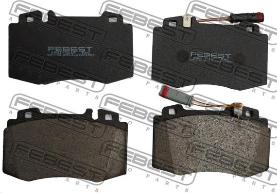 Febest 1601-211F - Bremžu uzliku kompl., Disku bremzes www.autospares.lv