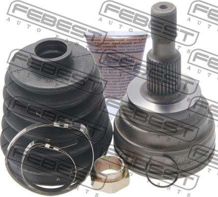 Febest 1610-164S - Šarnīru komplekts, Piedziņas vārpsta www.autospares.lv