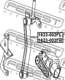 Febest 1623-002FL - Piekare, Vārpstas statne autospares.lv