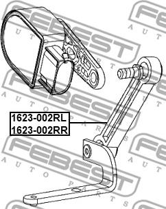 Febest 1623-002RL - Piekare, Vārpstas statne www.autospares.lv