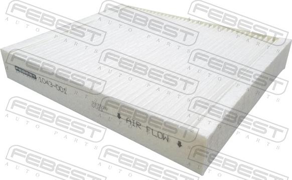 Febest 1043-001 - Filtrs, Salona telpas gaiss www.autospares.lv