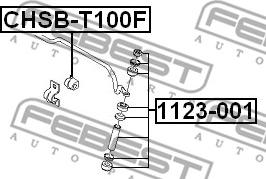 Febest 1123-001 - Rod / Strut, stabiliser www.autospares.lv