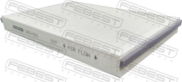 Febest 1843-001 - Фильтр воздуха в салоне www.autospares.lv