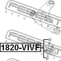 Febest 1820-VIVF - Balst / Virzošais šarnīrs autospares.lv