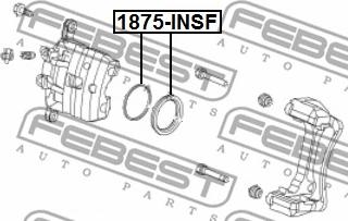 Febest 1875-INSF - Ремкомплект, тормозной суппорт www.autospares.lv