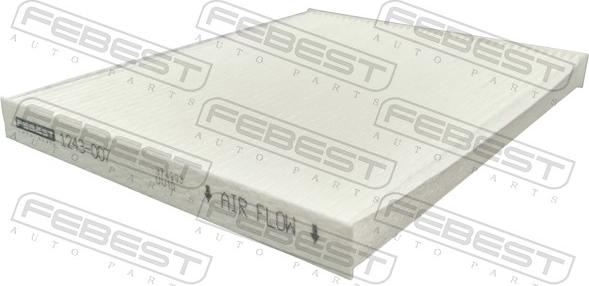 Febest 1243-007 - Filtrs, Salona telpas gaiss www.autospares.lv