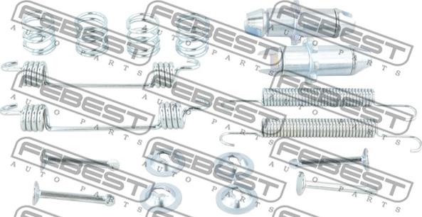 Febest 1204-TUC2WDR-KIT - Piederumu komplekts, Stāvbremzes mehānisma bremžu loks www.autospares.lv