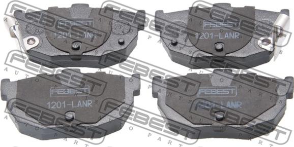 Febest 1201-LANR - Brake Pad Set, disc brake www.autospares.lv