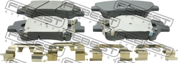 Febest 1201-SBF - Bremžu uzliku kompl., Disku bremzes www.autospares.lv