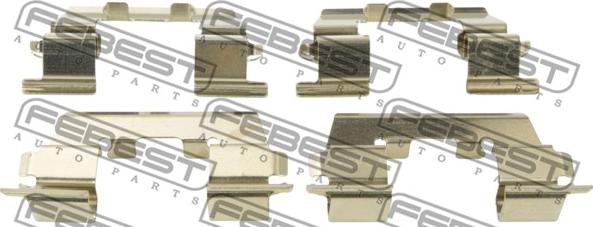 Febest 1203-ACCF - Piederumu komplekts, Disku bremžu uzlikas www.autospares.lv