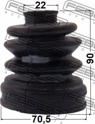 Febest 1215-CM10R - Putekļusargs, Piedziņas vārpsta www.autospares.lv