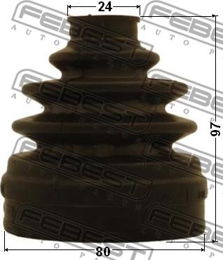 Febest 1215-IX35RH - Пыльник, приводной вал www.autospares.lv