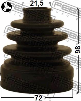 Febest 1215-SOLT - Пыльник, приводной вал www.autospares.lv