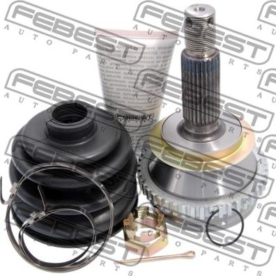 Febest 1210-011A47 - Šarnīru komplekts, Piedziņas vārpsta www.autospares.lv