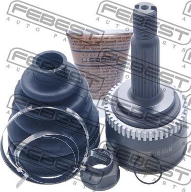 Febest 1210-SOLA48 - Шарнирный комплект, ШРУС, приводной вал www.autospares.lv