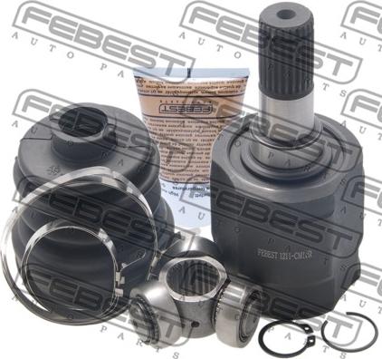 Febest 1211-CM10R - Шарнирный комплект, ШРУС, приводной вал www.autospares.lv