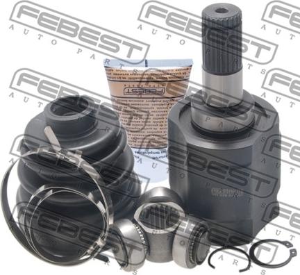 Febest 1211-ELN - Шарнирный комплект, ШРУС, приводной вал www.autospares.lv